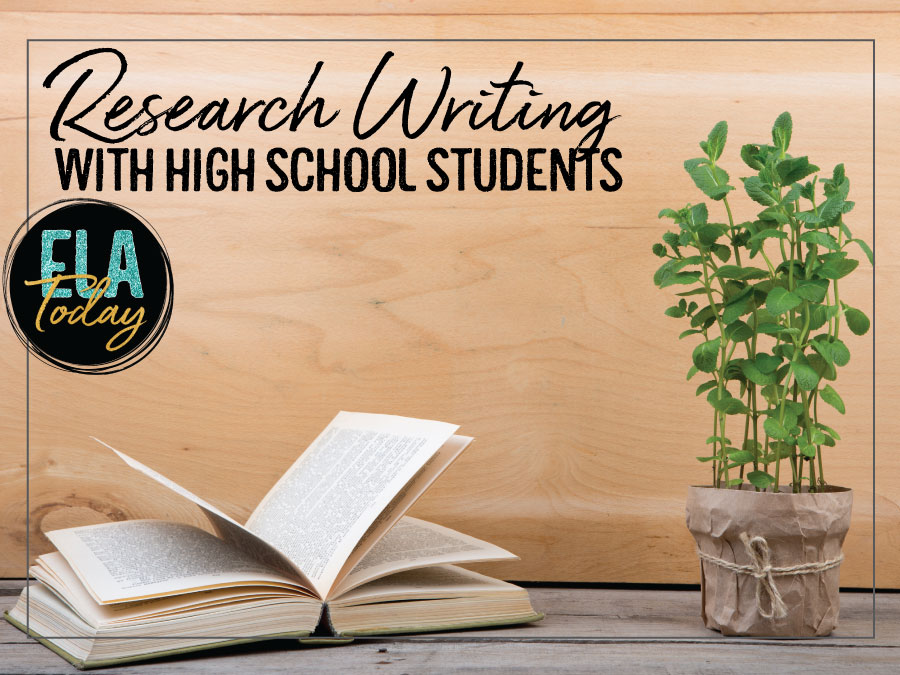 Research papers with high school students requires a balancing act. Follow these tips to get students successfully writing. #HighSchoolELA #LessonPlans