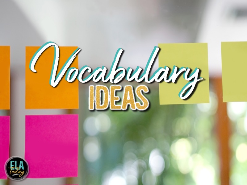 Ideas for teaching vocabulary in middle and high school #vocabulary #highschoolela
