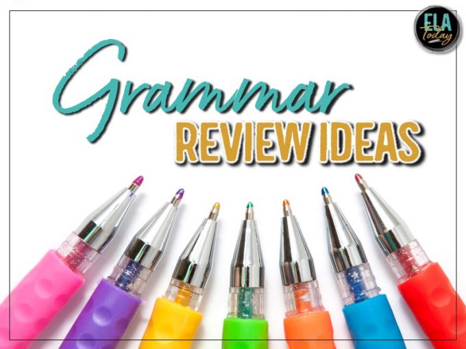 Grammar review games and activities for middle and high school ELA #HighSchoolELA #GrammarActivities