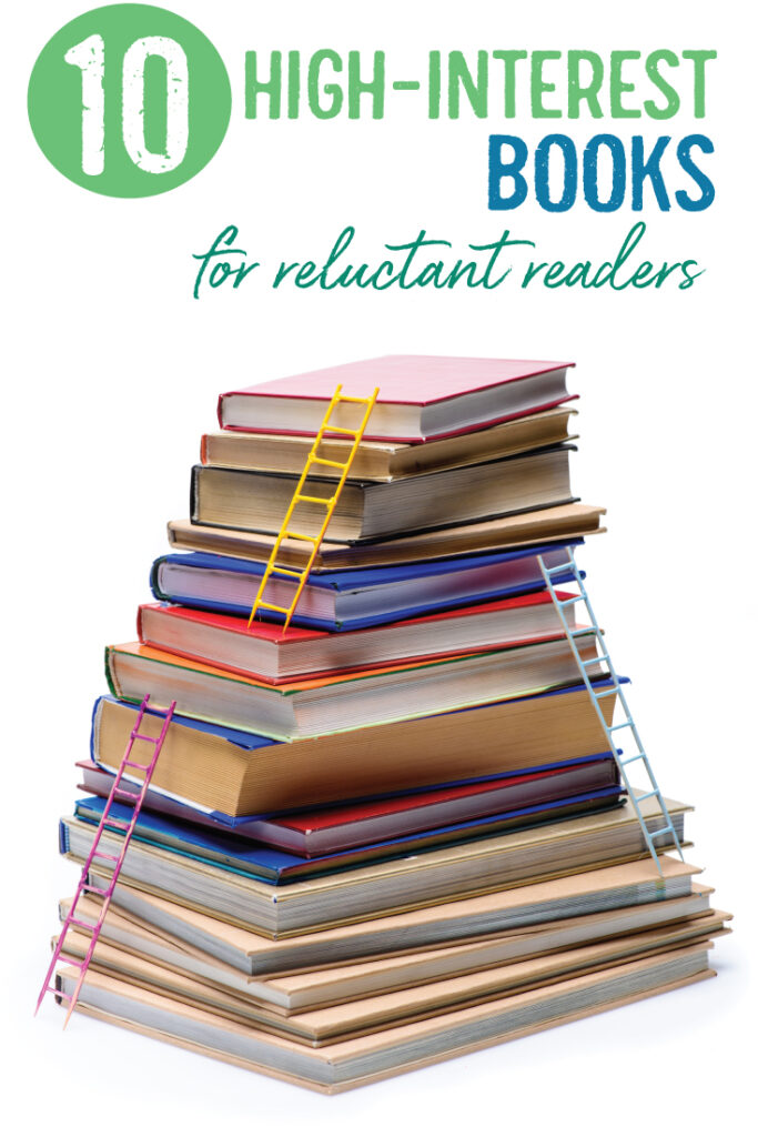 envolva leitores relutantes com livros de alto interesse para leitores relutantes. Opções de biblioteca de sala de aula do ensino médio ELA e High school ELA.